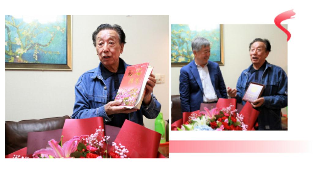 山影集团领导向抗美援朝老战士、老同志颁发纪念章